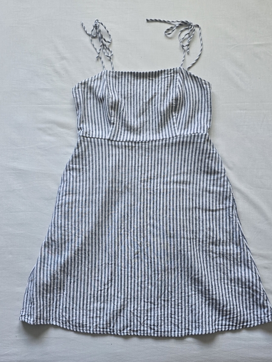 Old Navy Dresses & Skirts - Old Navy Blue and White Striped Tie-Shoulder Mini Dress